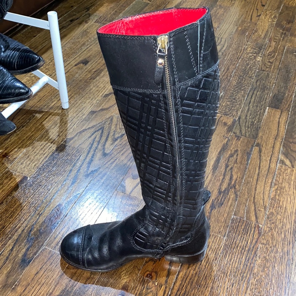 burberry riding boots.